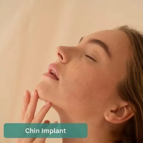 Chin Implant before and after result 1 by Dr Amr Khalil, Manchester